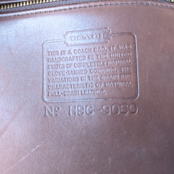 Vintage Coach Duffle 9060 Sac a dark brown Shoulder Bag - Picture 11 of 12